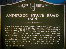 Anderson State Road Marker